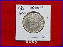 1936 Arkansas Commemorative Silver Half Dollar 50c Free USA Shipping 1936 Arkansas Commemorative Silver Half Dollar 50c Free USA Shipping