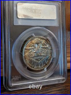 1936 Arkansas Robinson Half Dollar PCGS MS63. Slight Toning. Obverse Top. NICE