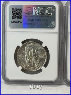 1936 Boone Commemorative Half Dollar Set NGC MS65 (P, D, S) 3-Coin Trio