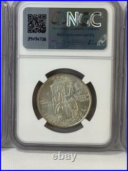 1936 Boone Commemorative Half Dollar Set NGC MS65 (P, D, S) 3-Coin Trio