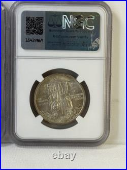 1936 Boone Commemorative Half Dollar Set NGC MS65 (P, D, S) 3-Coin Trio