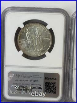 1936 Boone Commemorative Half Dollar Set NGC MS65 (P, D, S) 3-Coin Trio