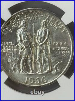 1936 Boone Commemorative Half Dollar Set NGC MS65 (P, D, S) 3-Coin Trio