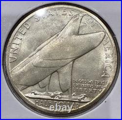 1936 Bridgeport Connecticut Commemorative Silver Half Dollar 50C Coin BU Unc