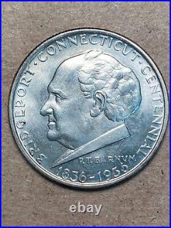 1936 Bridgeport Silver Commemorative Half Dollar Gem BU