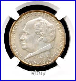 1936 Bridgeport Silver Commemorative Half Dollar NGC MS-65 Mint State 65 Gem