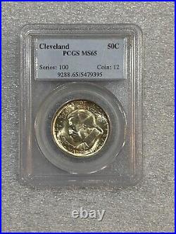 1936 Cleveland 50c Silver Commem Half Dollar PCGS MS65 No Date Old Holder (395)