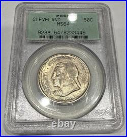 1936 Cleveland Commemorative Half Dollar 50C PCGS MS64 OGH Old Green Holder