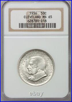 1936 Cleveland Commemorative Silver Half Dollar NGC MS-65