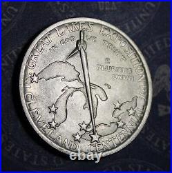 1936 Cleveland Silver Commemorative Half Dollar Collector Coin. Free Shipping