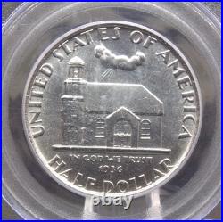 1936 Commemorative DELAWARE Silver Half Dollar 50c PCGS MS64 #686 BU ECC&C Inc