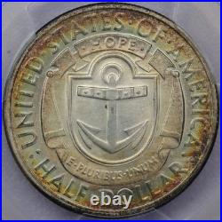 1936-D 50c Rhode Island Commemorative Half Dollar PCGS MS 67