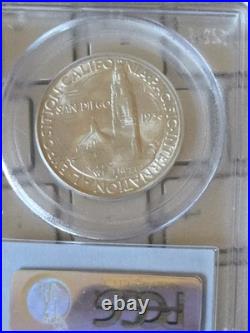 1936-D 50c San Diego Commemorative Silver Half Dollar PCGS MS 65