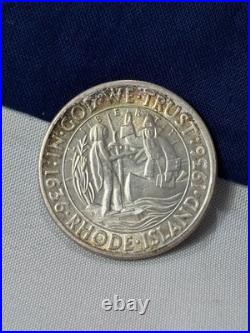 1936 D 90% Silver Rhode Island Half Dollar Commemorative