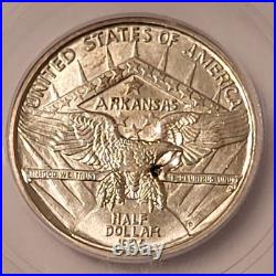 1936 D Arkansas Centennial Commemorative Silver Half Dollar MS63 ICG