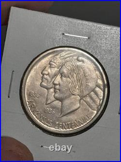 1936- D Arkansas Centennial Half Dollar Commemorative Uncirculated