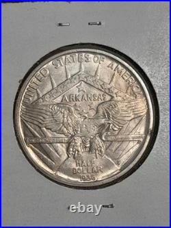 1936- D Arkansas Centennial Half Dollar Commemorative Uncirculated