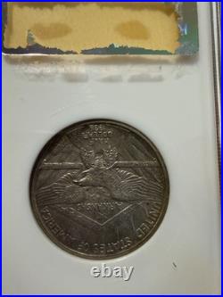 1936-D Arkansas Centennial Silver Commemorative Half Dollar NGC MS 64 Fatty Hold