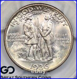 1936-D Boone Commemorative Half Dollar PCGS MS-66 Gorgeous Luster