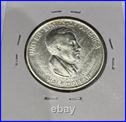1936-D Cincinnati Commemorative Silver Half Dollar 50C Coin Great Detail