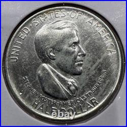 1936-D Cincinnati Commemorative Silver Half Dollar 50C Coin Great Detail