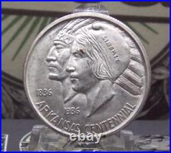 1936 D Classic Commemorative ARKANSAS Silver Half Dollar 50c #EC4 ECC&C, Inc