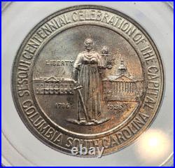 1936-D Columbia Commemorative Silver Half Dollar PCGS MS-66