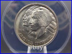 1936 D Commemorative ARKANSAS Silver Half Dollar 50c ANACS MS64 #013 BU ECC&C