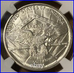 1936-D Commemorative ARKANSAS Silver Half Dollar 50c NGC MS63