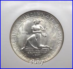 1936 D Commemorative CINCINNATI Half Dollar 50c NGC MS65 #004 Gem BU ECC&C