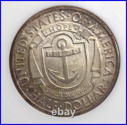 1936 D Commemorative RHODE ISLAND Half Dollar 50c NGC MS65 #014 Fatty ECC&C