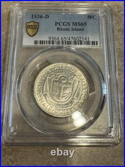 1936 D MS65 Rhode Island Half Dollar PCGS 54215611
