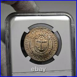 1936-D MS66 Rhode Island Commemorative Half Dollar 50c, NGC Graded