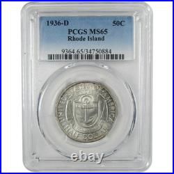 1936 D Providence Rhode Island Commemorative Silver 50c MS 65 PCGS