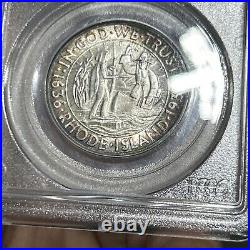 1936 D RHODE ISLAND HALF DOLLAR COMMEMORATIVE 50C COIN PCGS MS 66 Silver Ser 100