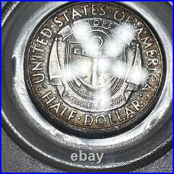 1936 D RHODE ISLAND HALF DOLLAR COMMEMORATIVE 50C COIN PCGS MS 66 Silver Ser 100