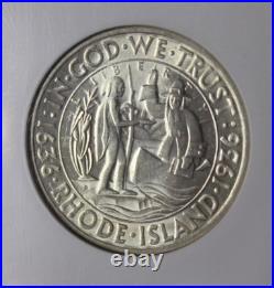 1936 D Rhode Island Silver Half Dollar 50C NGC Graded MS 63 CAC Color Toned Coin 1936 D Rhode Island Silver Half Dollar 50C NGC Graded MS 63 CAC Color Toned Coin