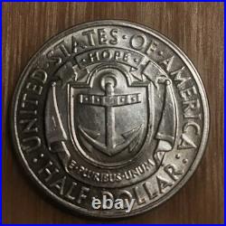 1936-D Rhode Island Tercentenary Commemorative Half Dollar Coin. Higher grade