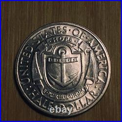 1936-D Rhode Island Tercentenary Commemorative Half Dollar Coin. Higher grade