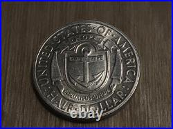 1936-D Rhode Island Tercentenary Commemorative Half Dollar Coin. Higher grade