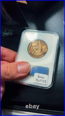 1936-D San Diego Commemorative Half Dollar MS65 Old Holder Beautiful Toning