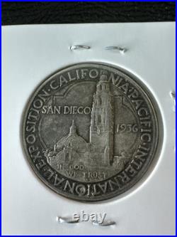 1936-D San Diego Commemorative Silver Half Dollar High Grade
