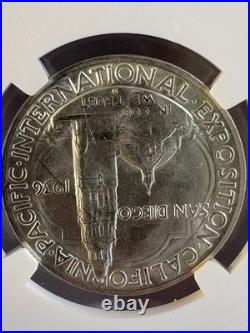 1936 D San Diego Commemorative Silver Half Dollar MS64 NGC 6881543-014