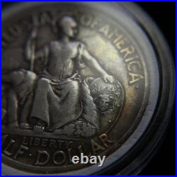 1936-D San Diego Commemorative Silver Half Dollar in Capsule