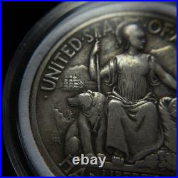 1936-D San Diego Commemorative Silver Half Dollar in Capsule