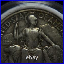 1936-D San Diego Commemorative Silver Half Dollar in Capsule