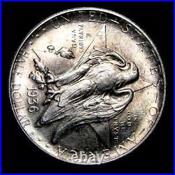 1936-D Texas Centennial Commemorative Half Silver Gem BU+ Condition Coin #943P