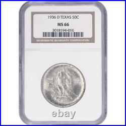 1936-D Texas Half Dollar Commemorative 50c NGC MS 66