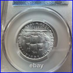 1936 Delaware 50C Silver Commemorative Half Dollar CAC MS65 Phila KM#184