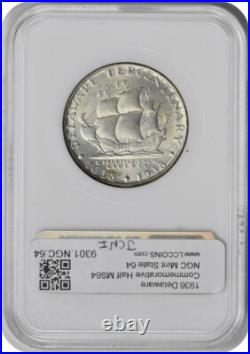 1936 Delaware Commemorative Half MS64 NGC Mint State 64